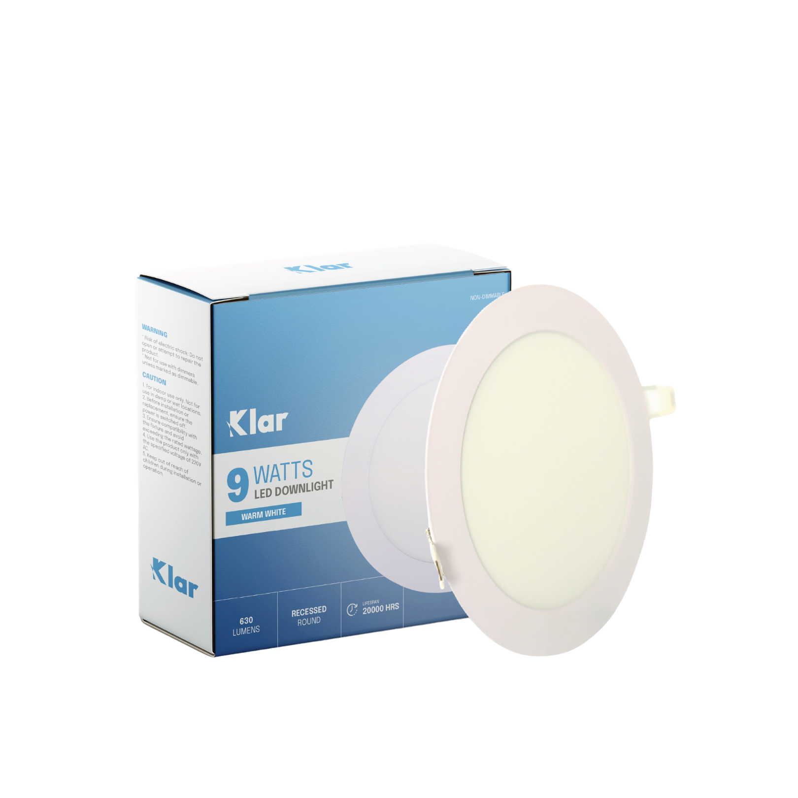 Klar LED Recessed Downlight Round