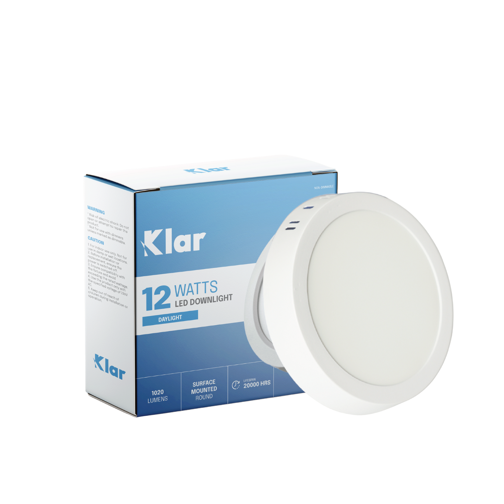 Klar LED Surface Mounted Downlight Round