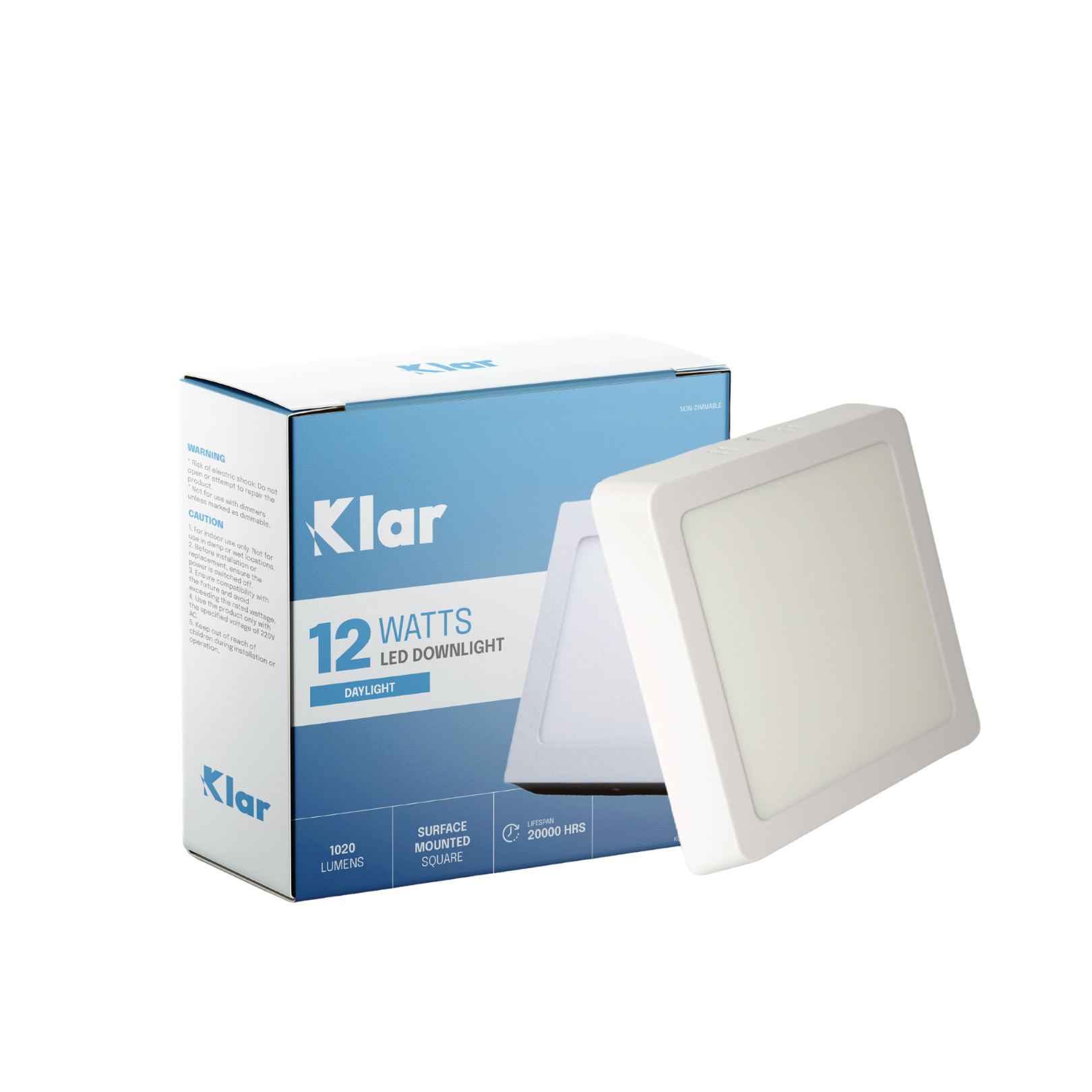 Klar LED Surface Mounted Downlight Square