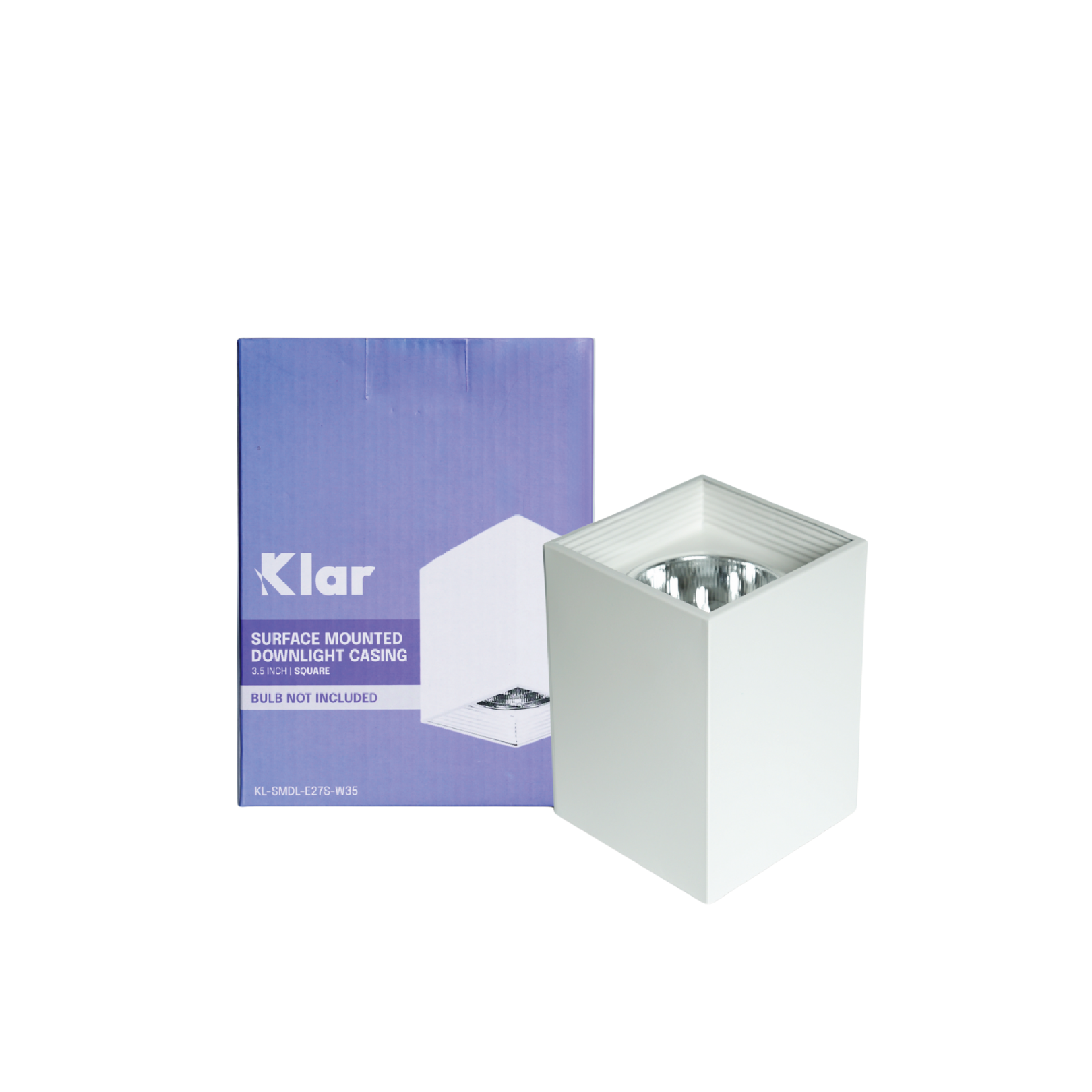 Klar Surface Downlight Casing Square E27