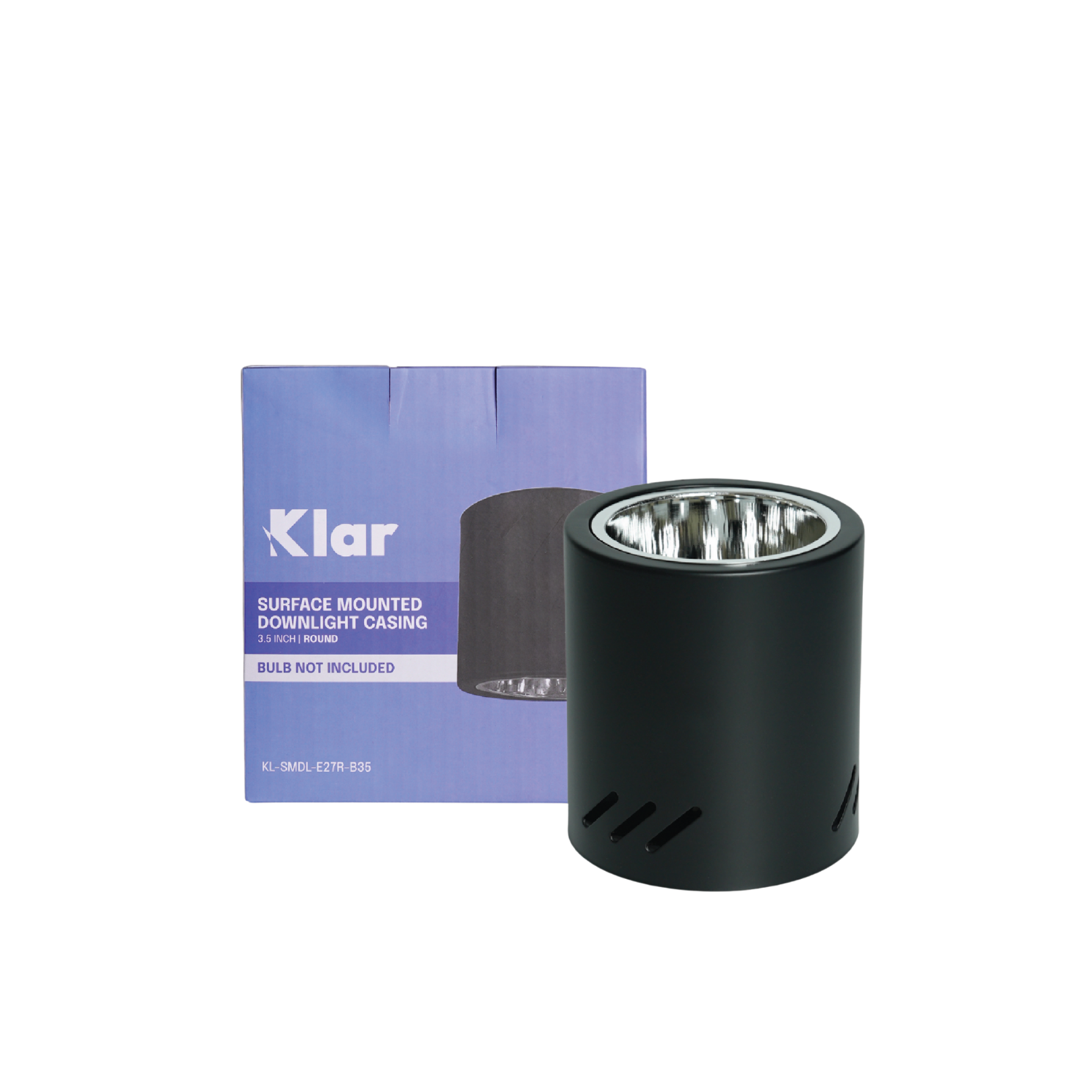 Klar Surface Downlight Casing Round E27