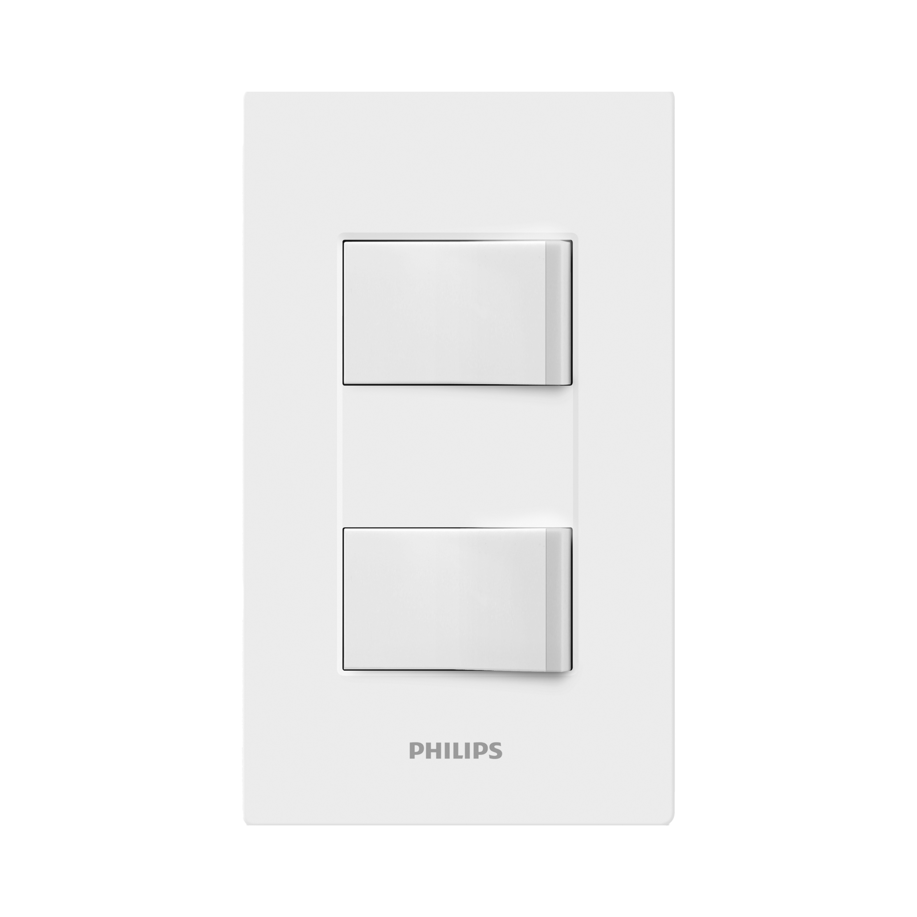 Philips Leafstyle 2 Gang 1 Way Switch