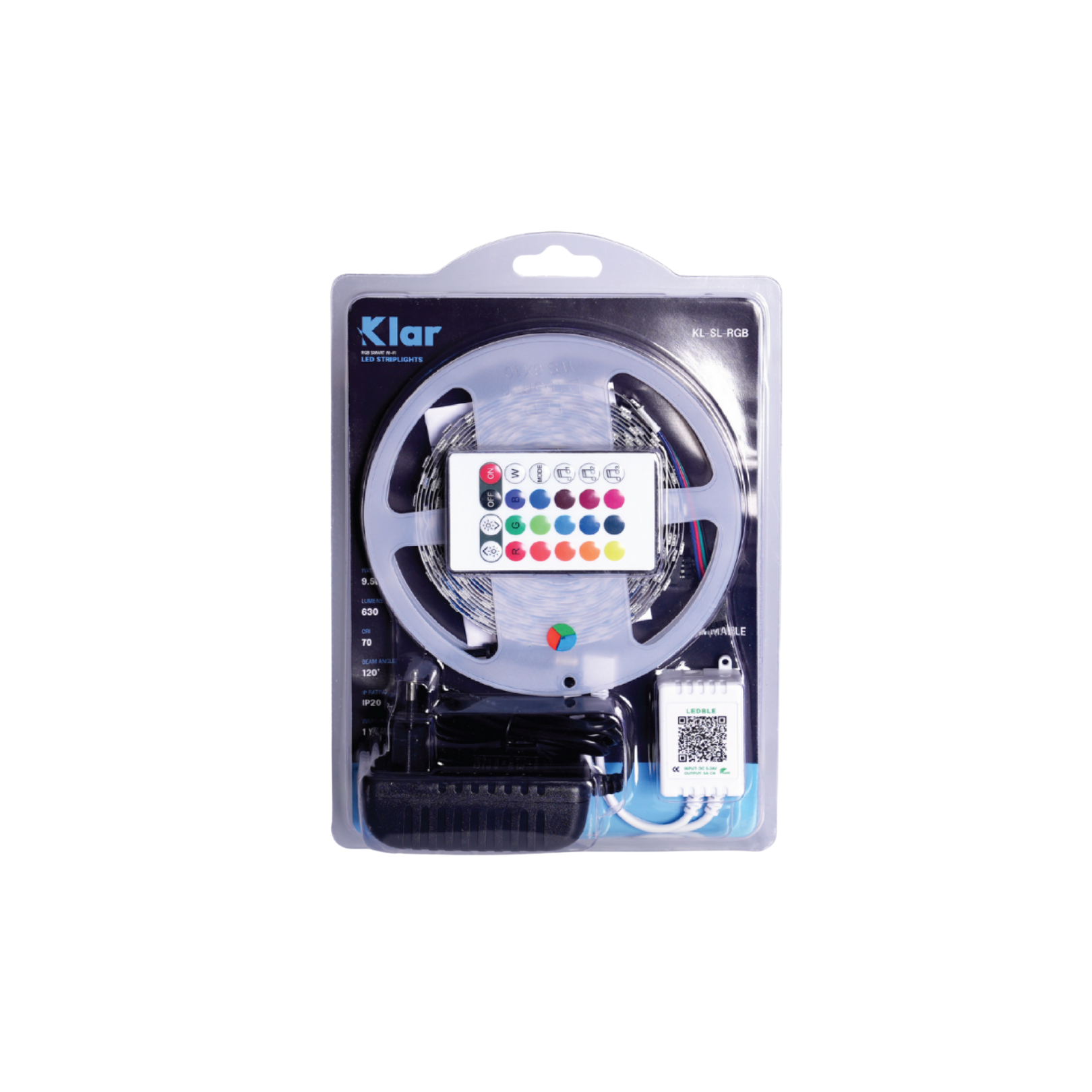 Klar LED Striplight RGB Music Sync/Smart App & WiFi Control