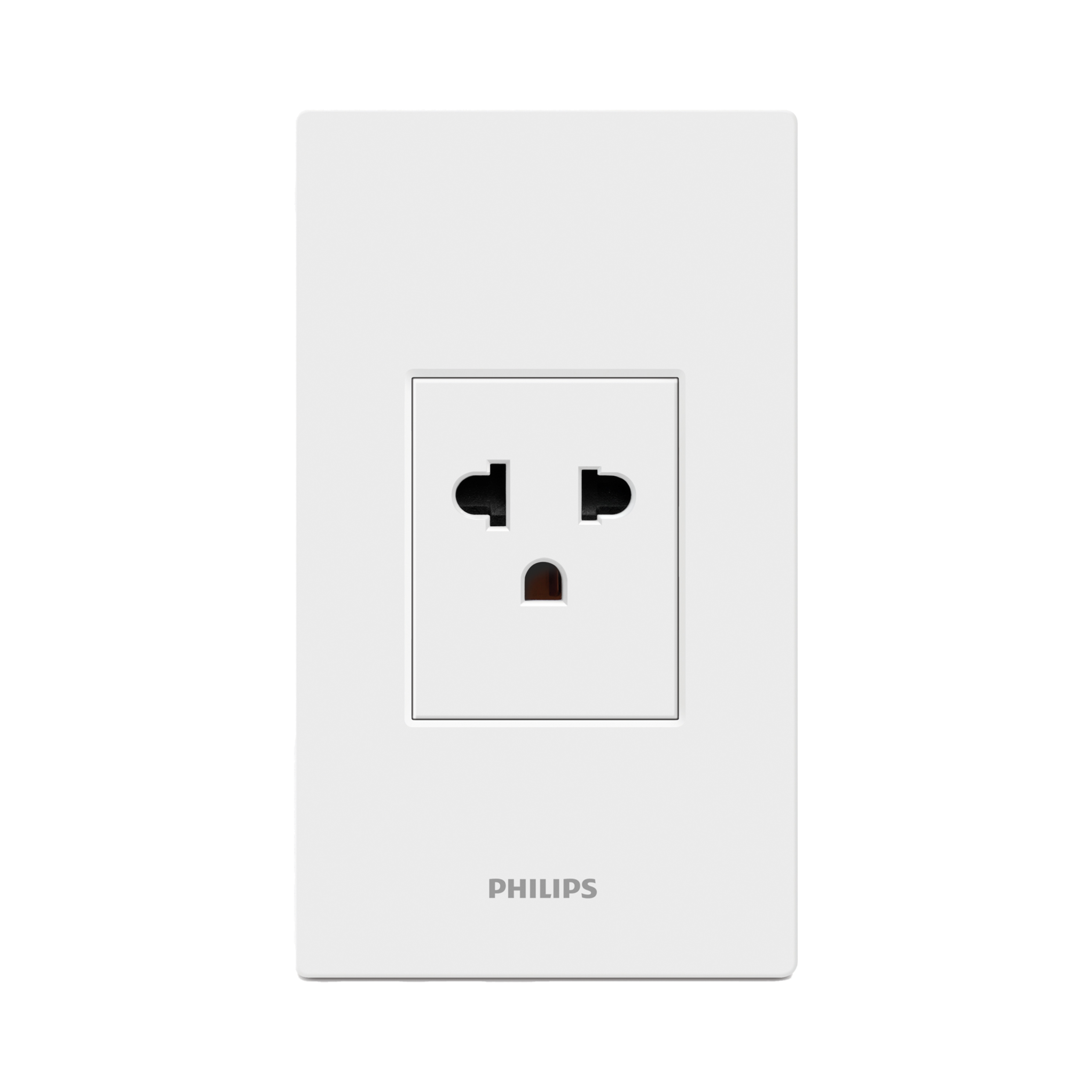 3a Simplex Socket Philips LeafStyle Simplex 2P+E US-Euro Socket – Builders Home