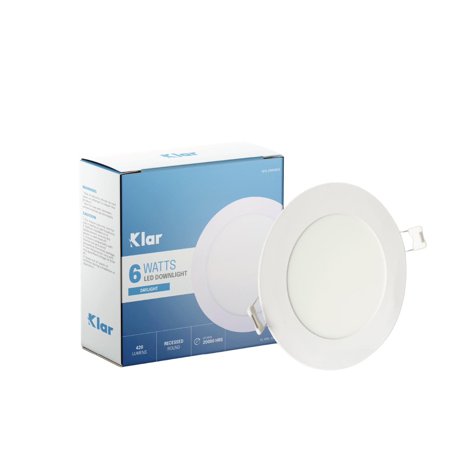 Klar LED Recessed Downlight Round