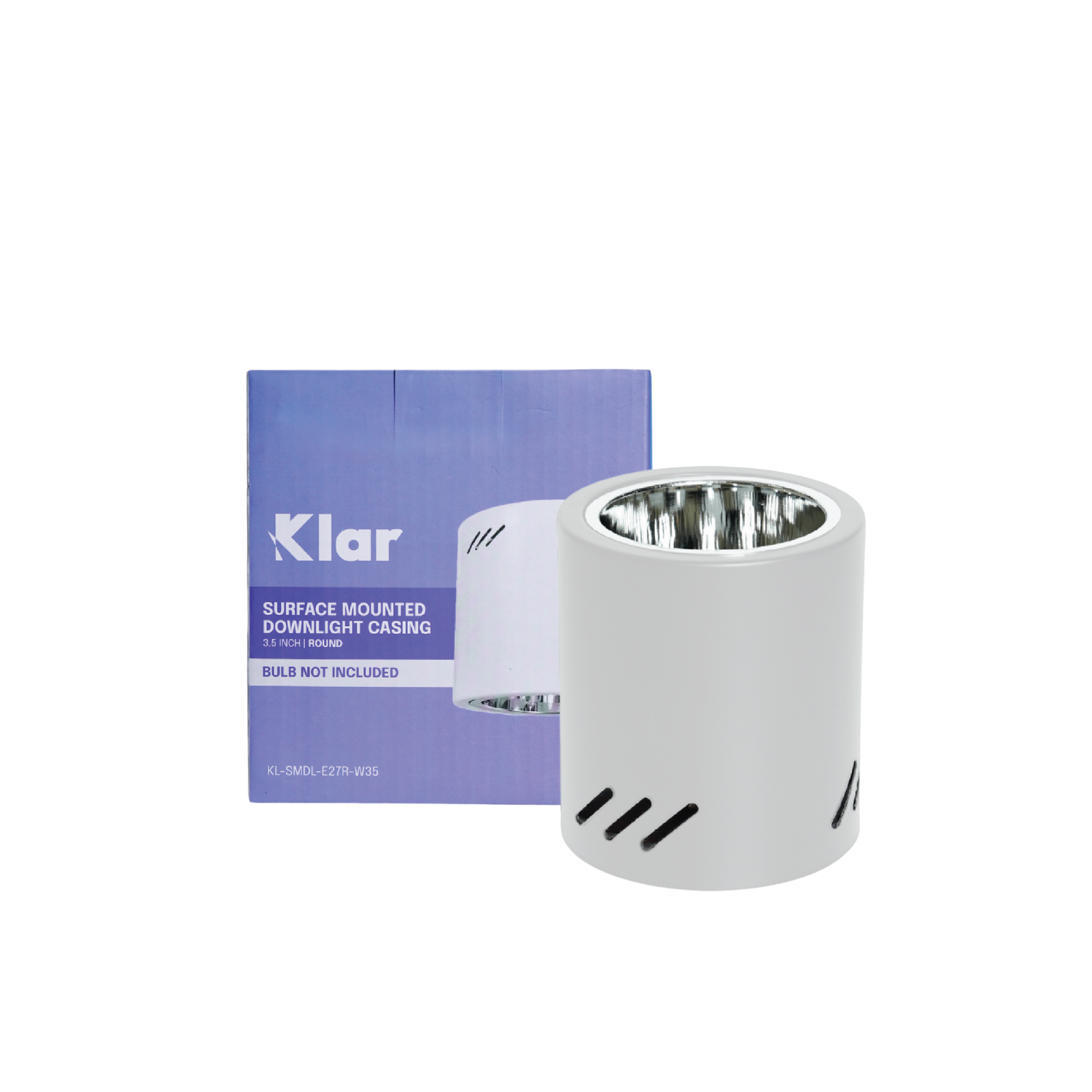 Klar Surface Downlight Casing Round E27
