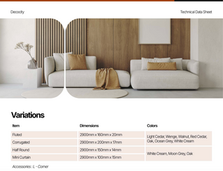 Wall Panel - Technical Data Sheet